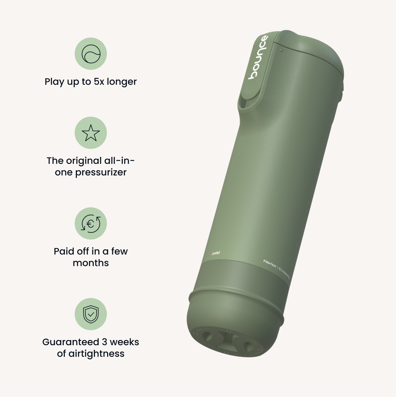 Bounce Tube Padel FilterTech