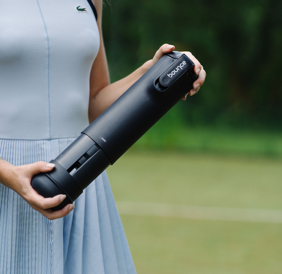 Bounce Tube, pressurizer for tennis balls